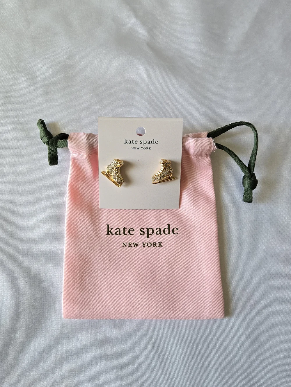 kate spade gold-tone boot stud earrings